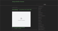 Desktop Screenshot of degradeandrelease.blogspot.com