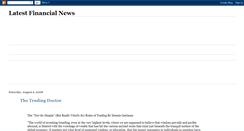 Desktop Screenshot of latestfinancialnews.blogspot.com