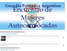 Tablet Screenshot of guardiapatrioticaargentina-autoconvoc.blogspot.com