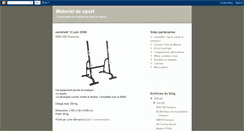 Desktop Screenshot of materiel-sport.blogspot.com