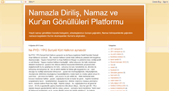 Desktop Screenshot of namazladirilis.blogspot.com