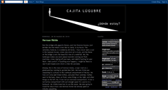 Desktop Screenshot of cajitalugubre.blogspot.com
