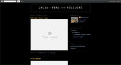 Desktop Screenshot of folclorejauja.blogspot.com