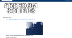 Desktop Screenshot of freedomsoundsradio.blogspot.com