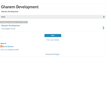 Tablet Screenshot of ghanemdevelopment.blogspot.com