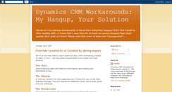 Desktop Screenshot of mscrm-workarounds.blogspot.com