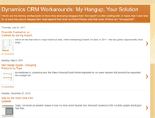 Tablet Screenshot of mscrm-workarounds.blogspot.com