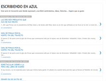Tablet Screenshot of escribiendoenazul.blogspot.com