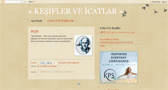 Desktop Screenshot of kesifler-ve-icatlar.blogspot.com