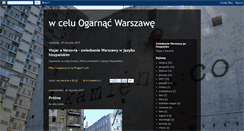 Desktop Screenshot of ogarnac-warszawe.blogspot.com