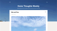 Desktop Screenshot of homethoughtsweekly.blogspot.com