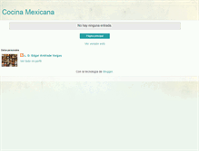 Tablet Screenshot of cocinamexicanatesvb.blogspot.com