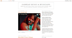 Desktop Screenshot of gambia-music.blogspot.com