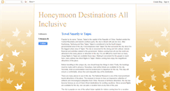 Desktop Screenshot of honeymoondestinationsallinclusive.blogspot.com