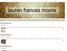 Tablet Screenshot of laurenmooremakingthings.blogspot.com