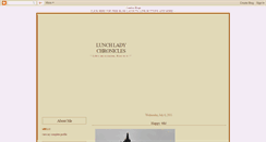 Desktop Screenshot of lunchladychronicles.blogspot.com