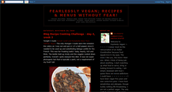 Desktop Screenshot of fearlesslyvegan.blogspot.com