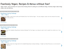 Tablet Screenshot of fearlesslyvegan.blogspot.com