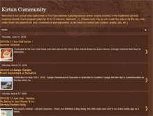 Tablet Screenshot of kirtancommunity.blogspot.com