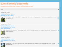 Tablet Screenshot of bjmcemeterydiscoveries.blogspot.com