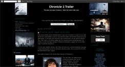 Desktop Screenshot of chronicle-2-movie-trailer.blogspot.com