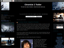 Tablet Screenshot of chronicle-2-movie-trailer.blogspot.com