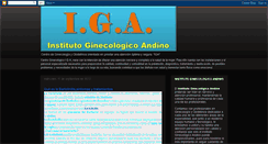 Desktop Screenshot of institutoginecologicoandino.blogspot.com