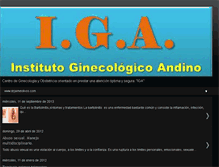 Tablet Screenshot of institutoginecologicoandino.blogspot.com