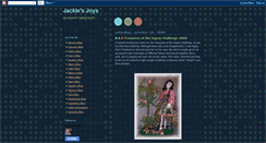 Desktop Screenshot of jackiesjoys.blogspot.com