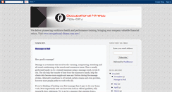 Desktop Screenshot of occupational-fitness.blogspot.com