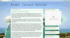 Desktop Screenshot of krabi-island-review.blogspot.com