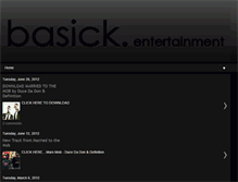 Tablet Screenshot of basickentertainment.blogspot.com