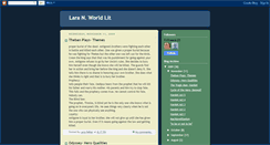 Desktop Screenshot of laranworldlit.blogspot.com