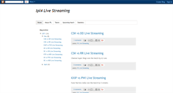 Desktop Screenshot of iplstreaming.blogspot.com