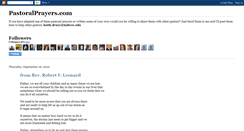 Desktop Screenshot of pastoralprayers.blogspot.com