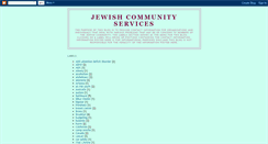 Desktop Screenshot of jewishcommunityservices.blogspot.com