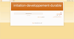 Desktop Screenshot of initiation-developpement-durable.blogspot.com