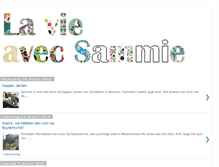 Tablet Screenshot of lavieavecsammie.blogspot.com