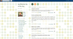 Desktop Screenshot of meditationtip.blogspot.com