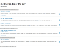 Tablet Screenshot of meditationtip.blogspot.com