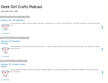 Tablet Screenshot of geekgirlcraftspodcast.blogspot.com