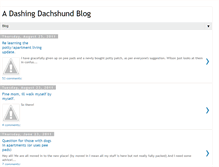 Tablet Screenshot of dashingdachshund.blogspot.com