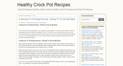 Desktop Screenshot of healthycrockpot-recipes.blogspot.com