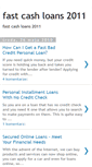 Mobile Screenshot of fastcashloans2011.blogspot.com