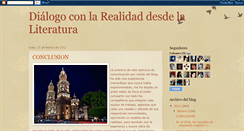 Desktop Screenshot of dialogoconrealidadliteraria.blogspot.com