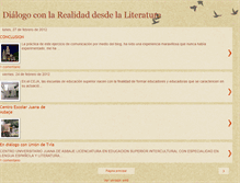 Tablet Screenshot of dialogoconrealidadliteraria.blogspot.com
