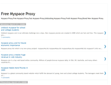 Tablet Screenshot of myspaceproxi.blogspot.com