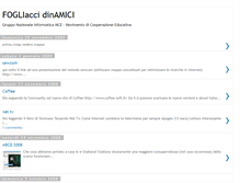 Tablet Screenshot of fogliaccidinamici.blogspot.com