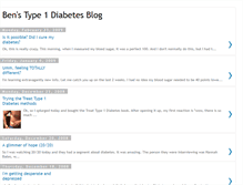 Tablet Screenshot of benstype1diabetes.blogspot.com