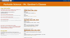 Desktop Screenshot of parksidescience.blogspot.com